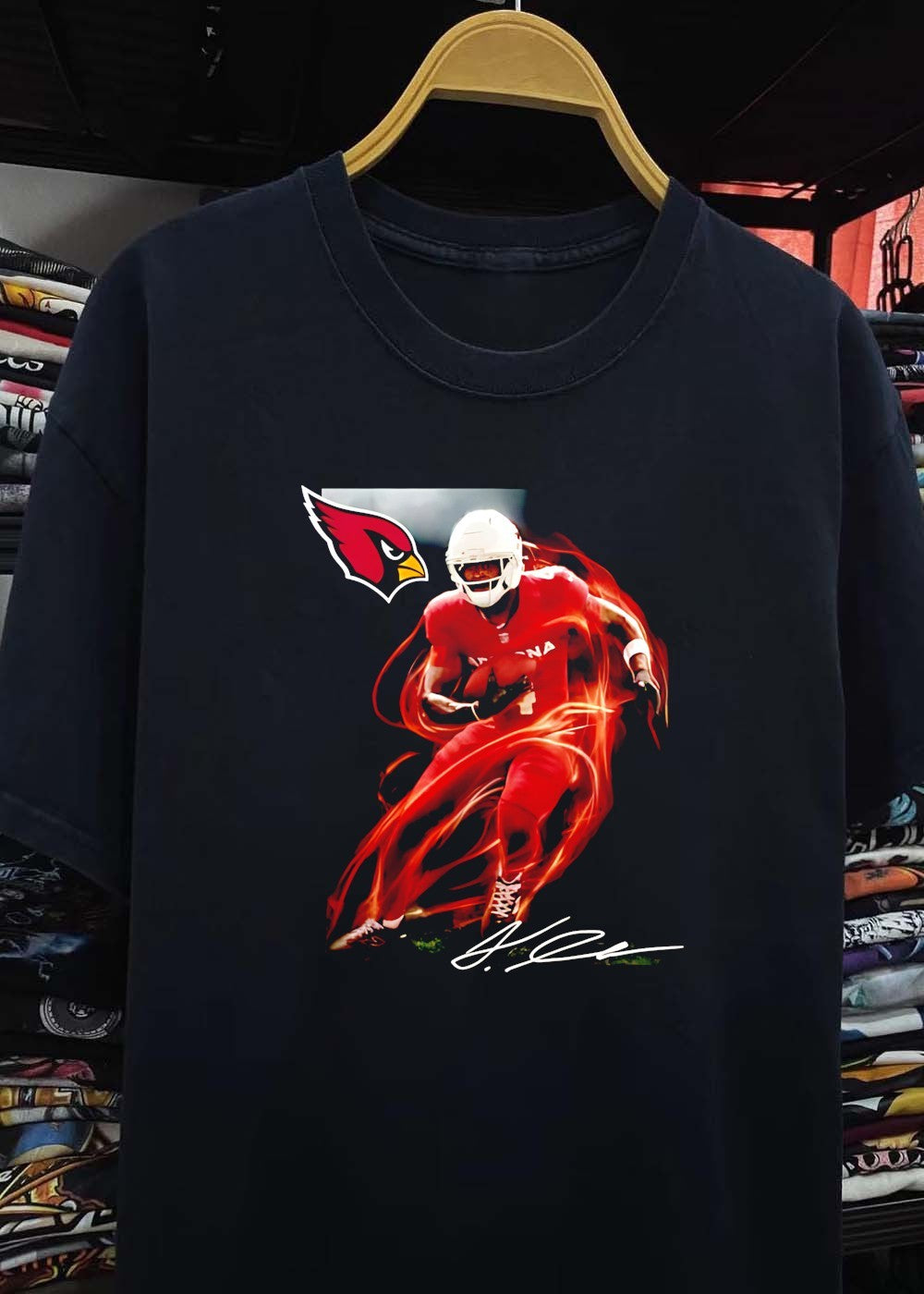 Kyler Murray Arizona Cardinals Running Football Player Signature T-Shirt