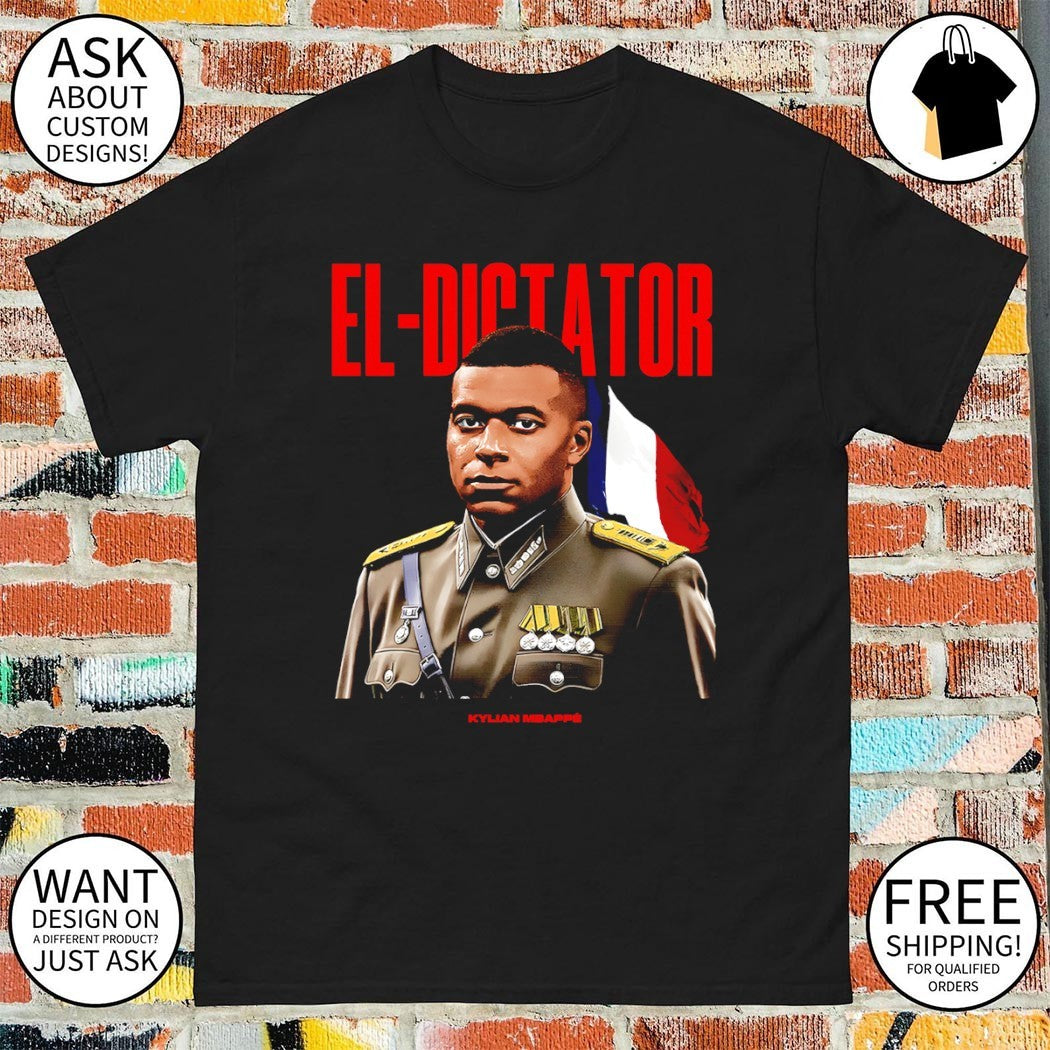 Kylian Mbappe EL-Dictator France flag World Cup 2026 shirt