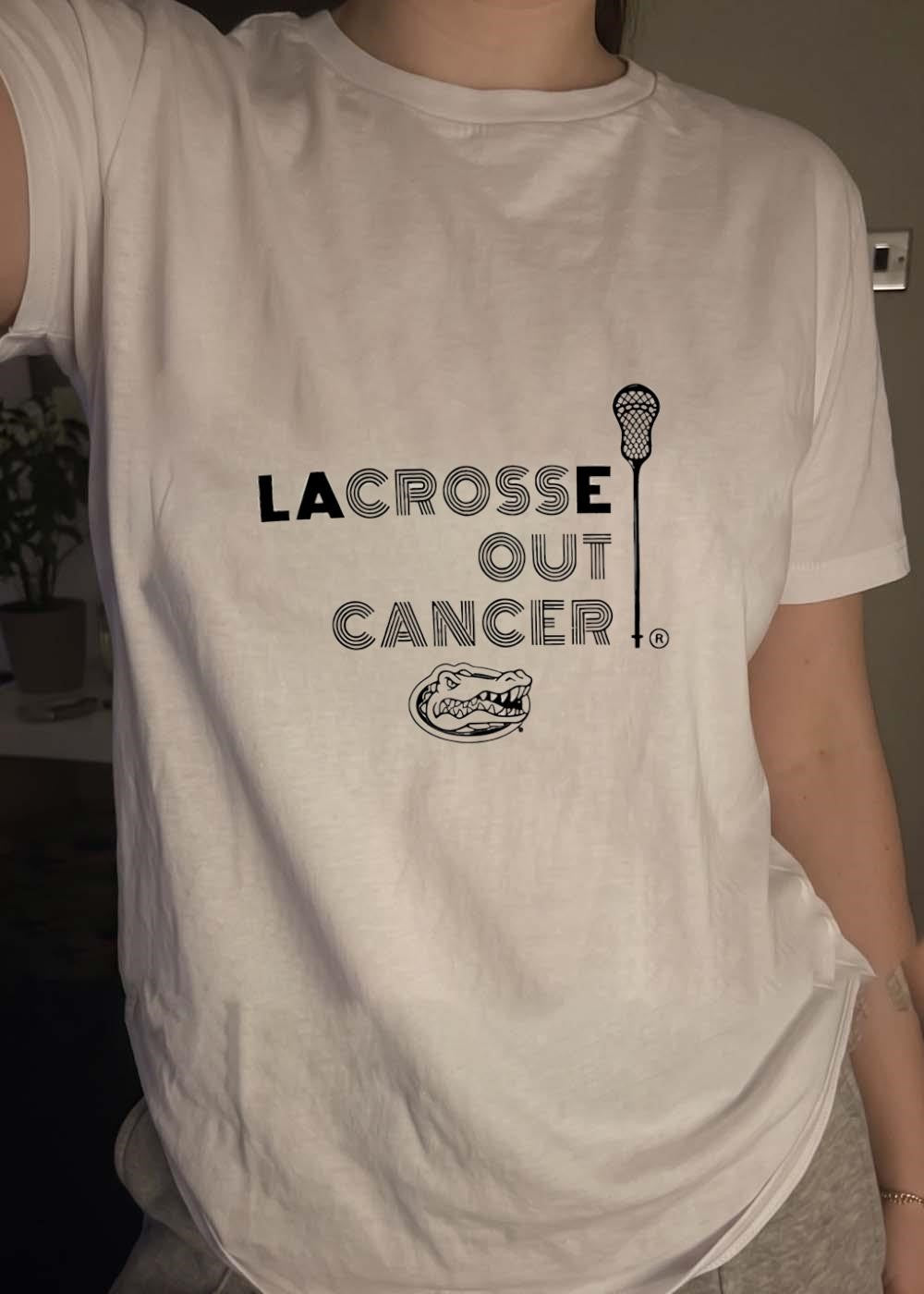 Lacrosse Out Cancer Florida Gators T-Shirt