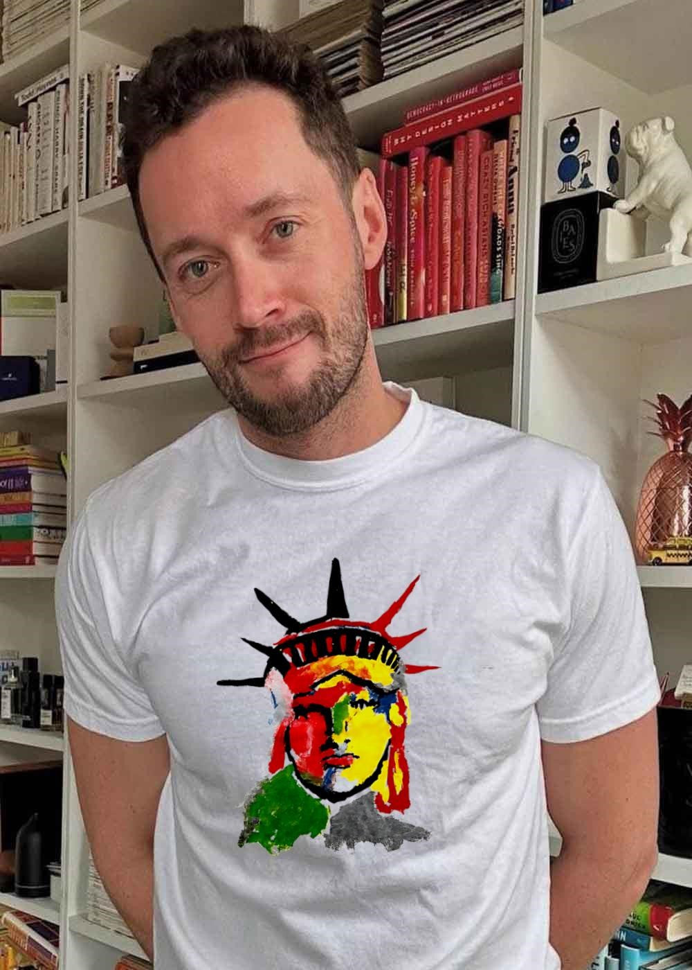 Liberty Pop Art Style Abstract Statue of Liberty T-Shirt