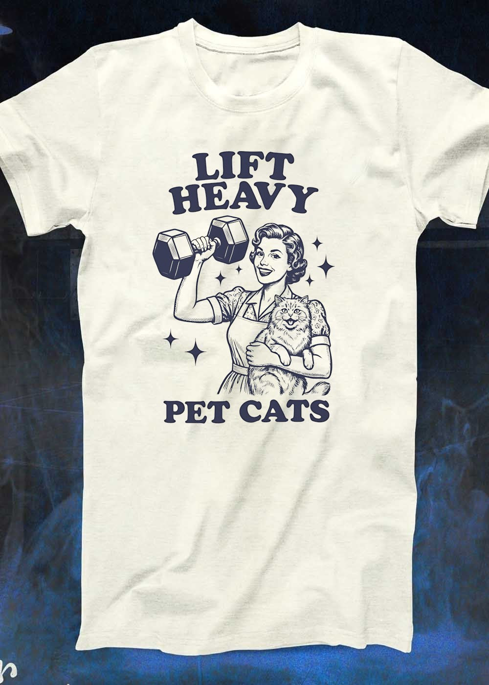 Lift Heavy Pet Cats Strong Woman Fitness Workout Unisex T-Shirt
