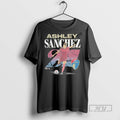 Limited Edition Nc Courage Retro Ashley Sanchez Cracked Number Graphic Tee Shirt Sweatshirt Hoodies