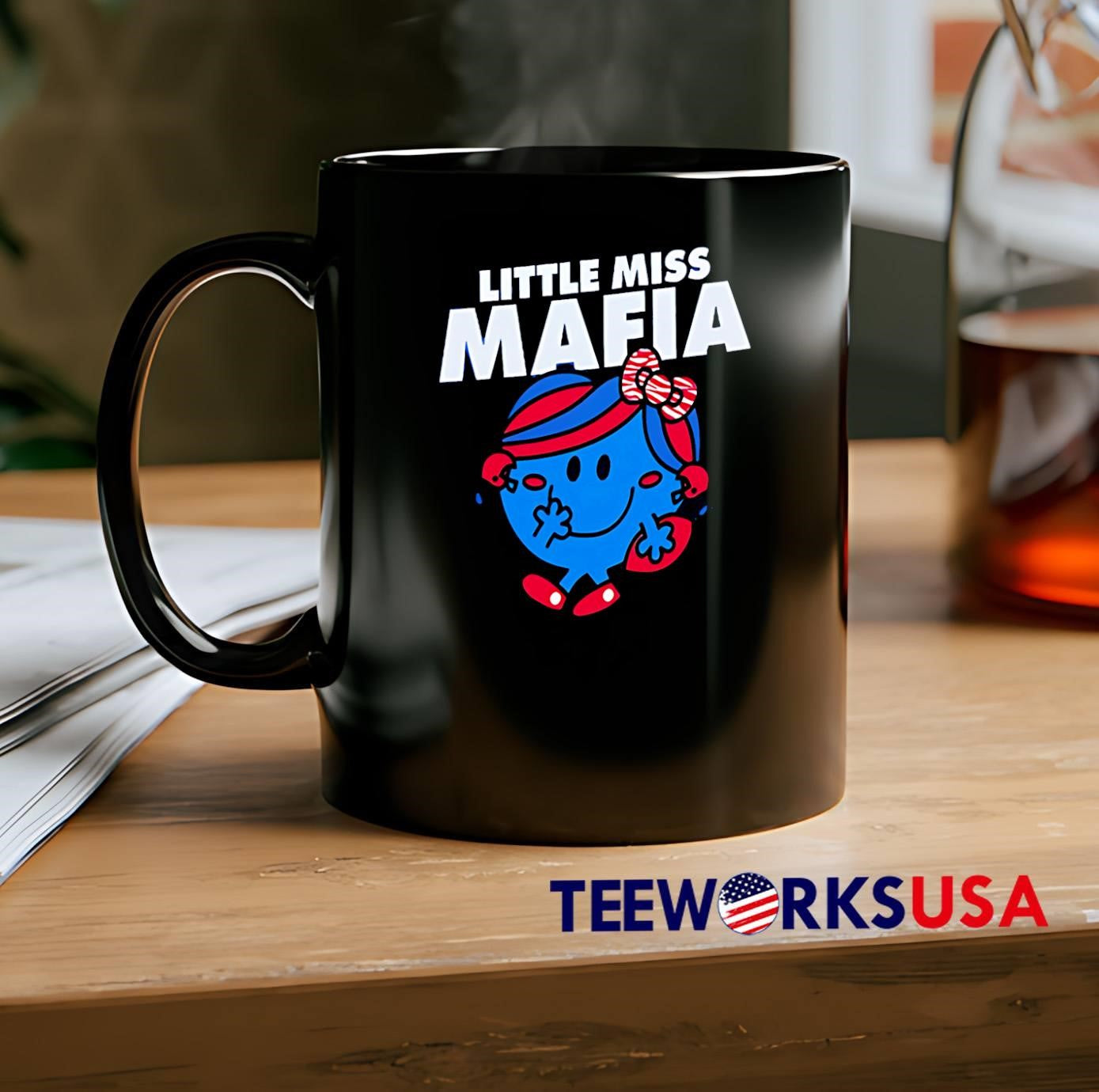 Little Miss Mafia Football Player T-Shirt