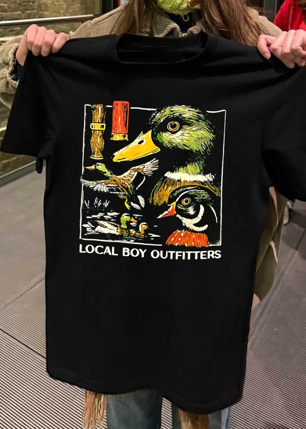 Local Boy Outfitters Mallard Duck Hunter Fishing T-Shirt