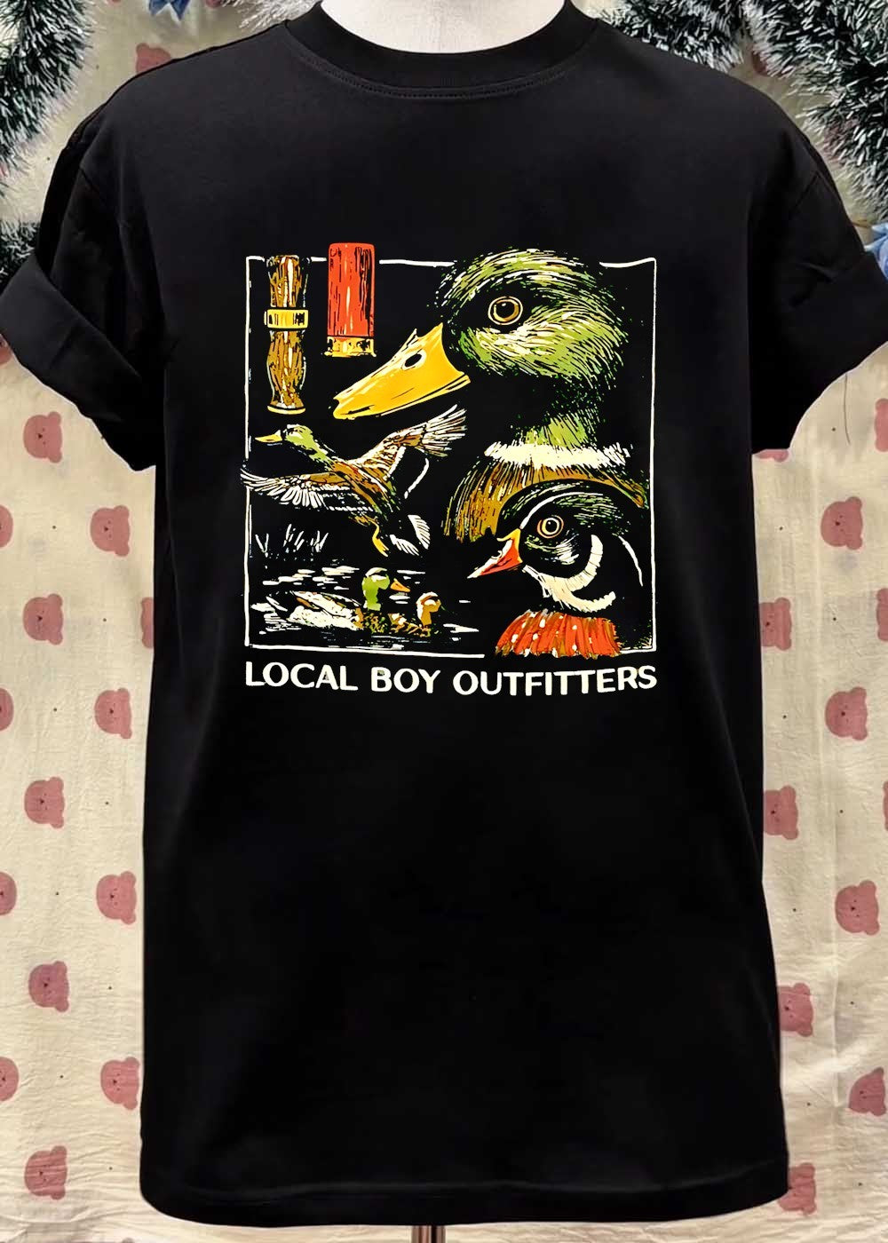Local Boy Outfitters Mallard Duck Hunter Fishing T-Shirt