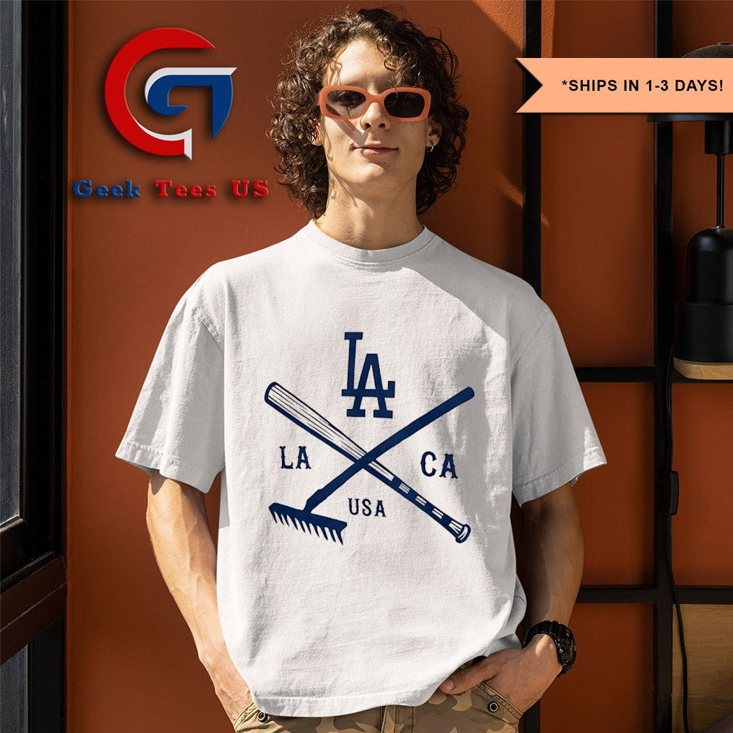 Los Angeles Dodgers Nostalgia Stadium USA logo shirt