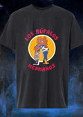 Los Búfalos Hermanos Buffalo Cartoon Brothers Back to Back T-Shirt