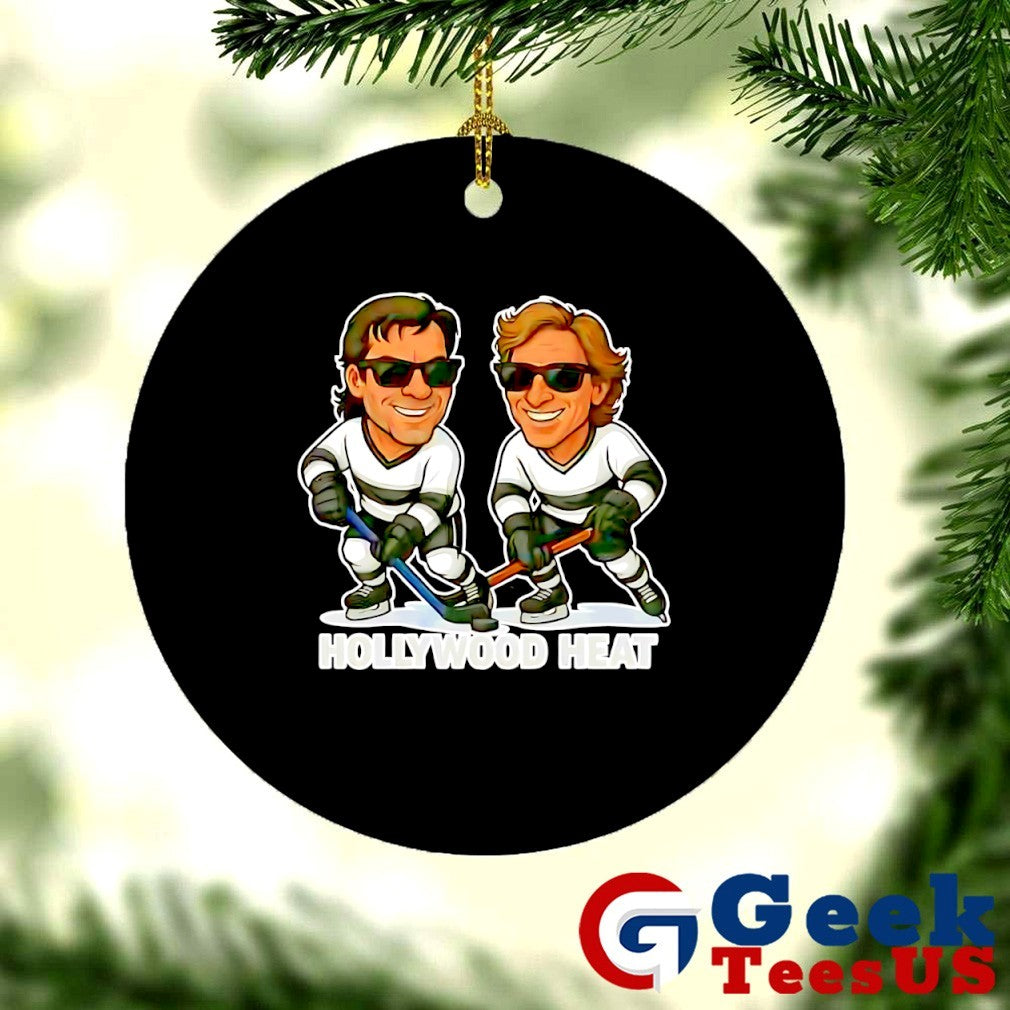 Luc Robitaille and Wayne Gretzky Hollywood Heat Hockey caricatures shirt