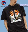 Luc Robitaille and Wayne Gretzky Hollywood Heat Hockey caricatures shirt