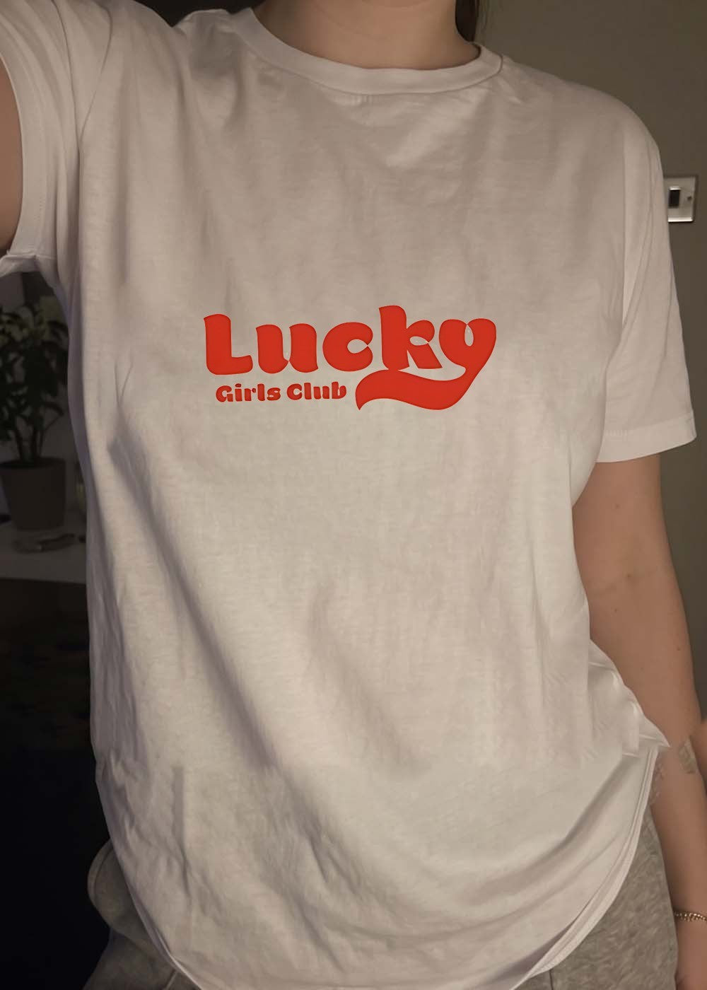 Lucky Girls Club Graphic T-Shirt