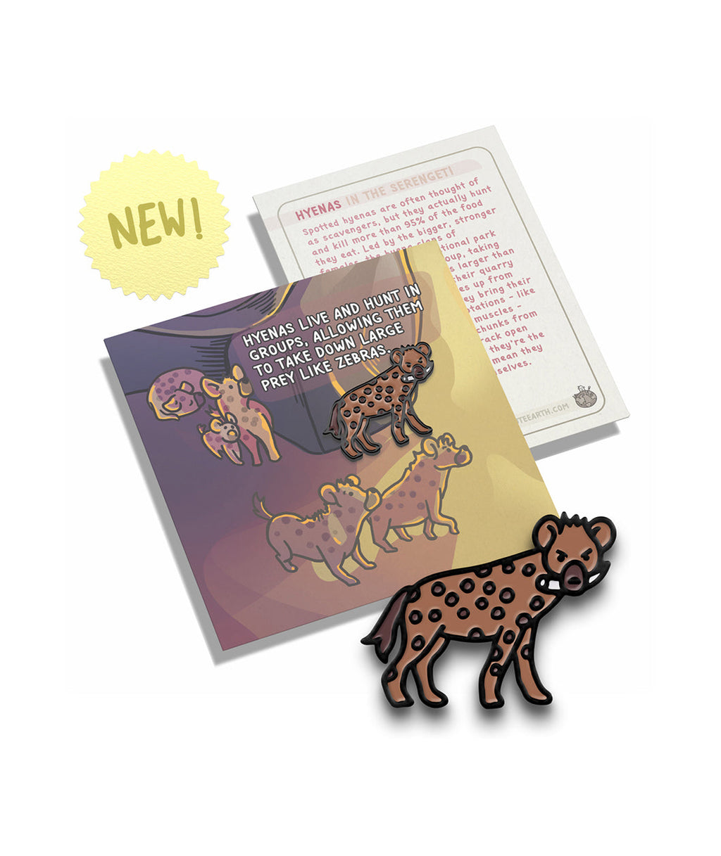 Serengeti Hyena Enamel Pin