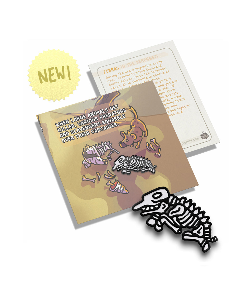 Serengeti Zebra Enamel Pin