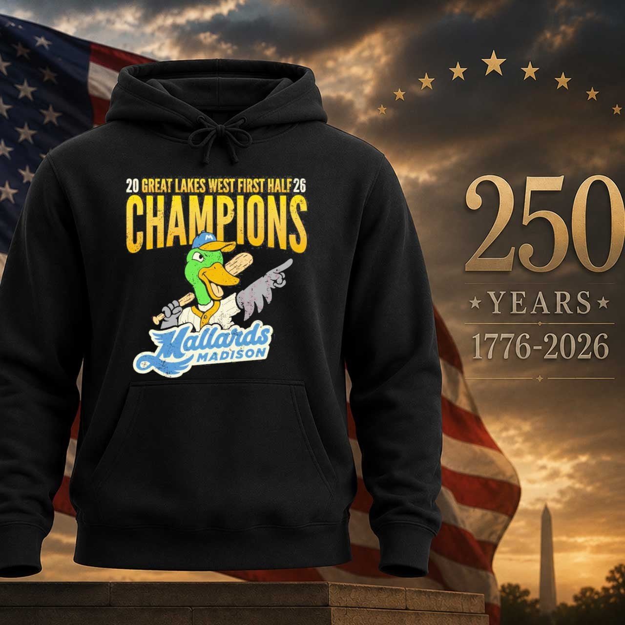 Madison Mallards Great Lakes West First Half Champions Shirt