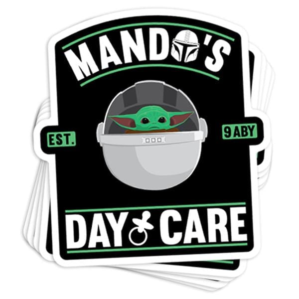 Mando's Day Care Vinyl Sticker