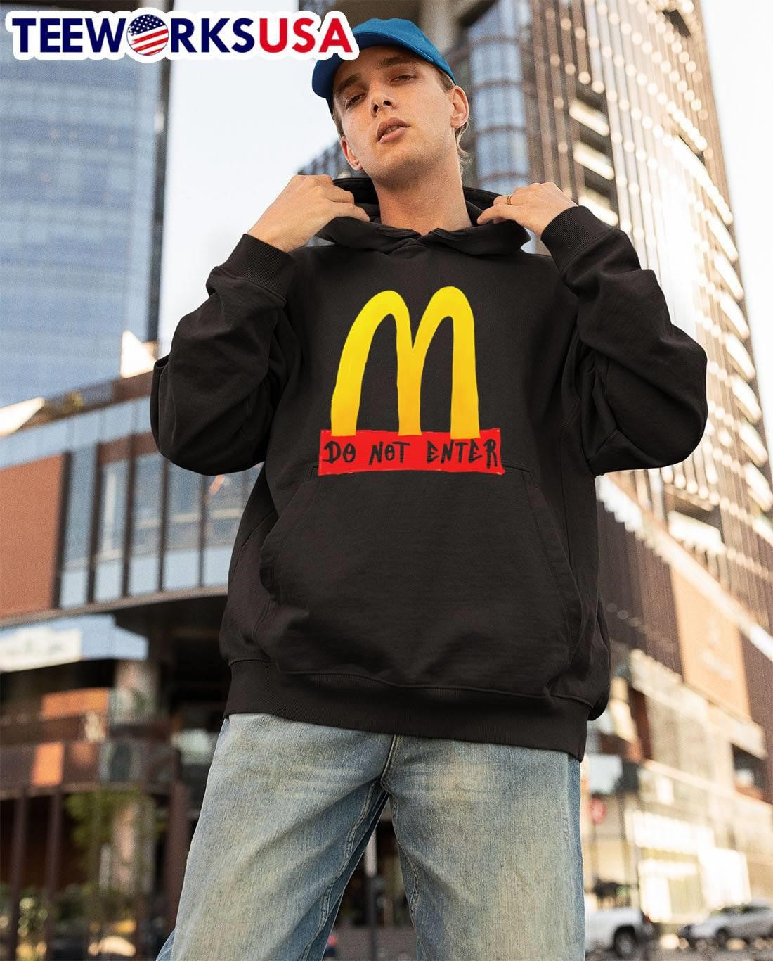 Mcdonalds Logo Forbidden Sign Do Not Enter T-Shirt