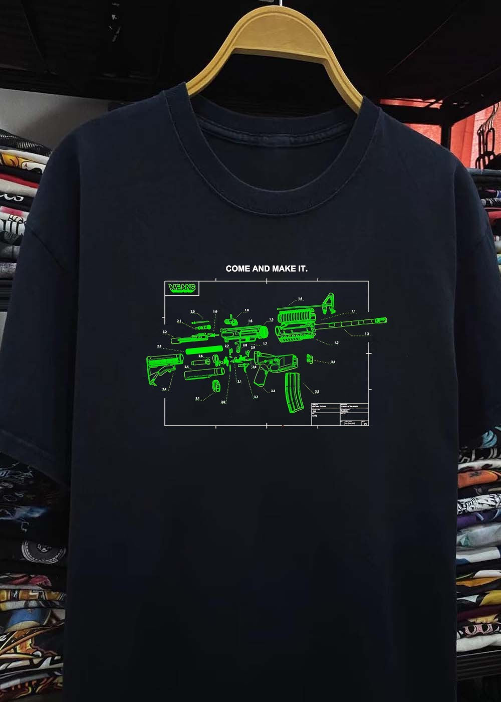 Means Assemble Your Own Ar15 Rifle Parts Schematic Shirt