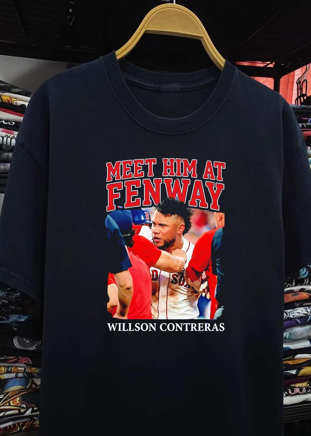 Meet Him at Fenway Willson Contreras Red Sox T-Shirt