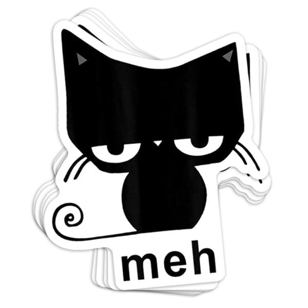 Meh Vinyl Sticker