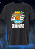 Miami 305 Champions Basketball Palm Tree Sunset Men’s T-Shirt