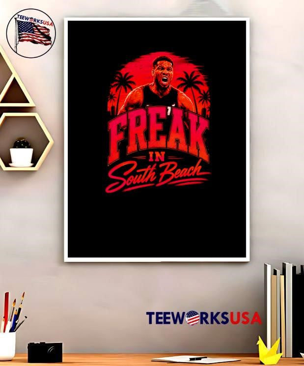 Miami Heat Giannis Antetokounmpo Freak in South Beach Shirt