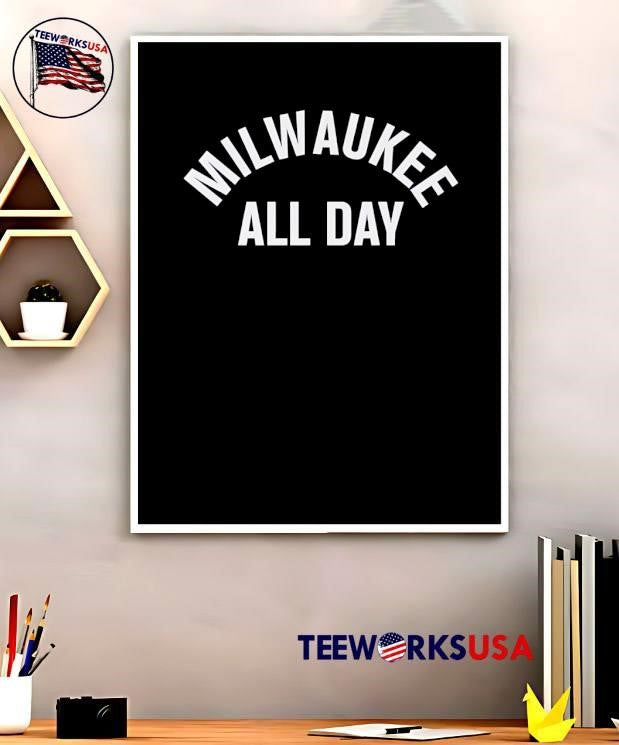 Milwaukee All Day Apparel Men’s Graphic Milwaukee All Day shirt