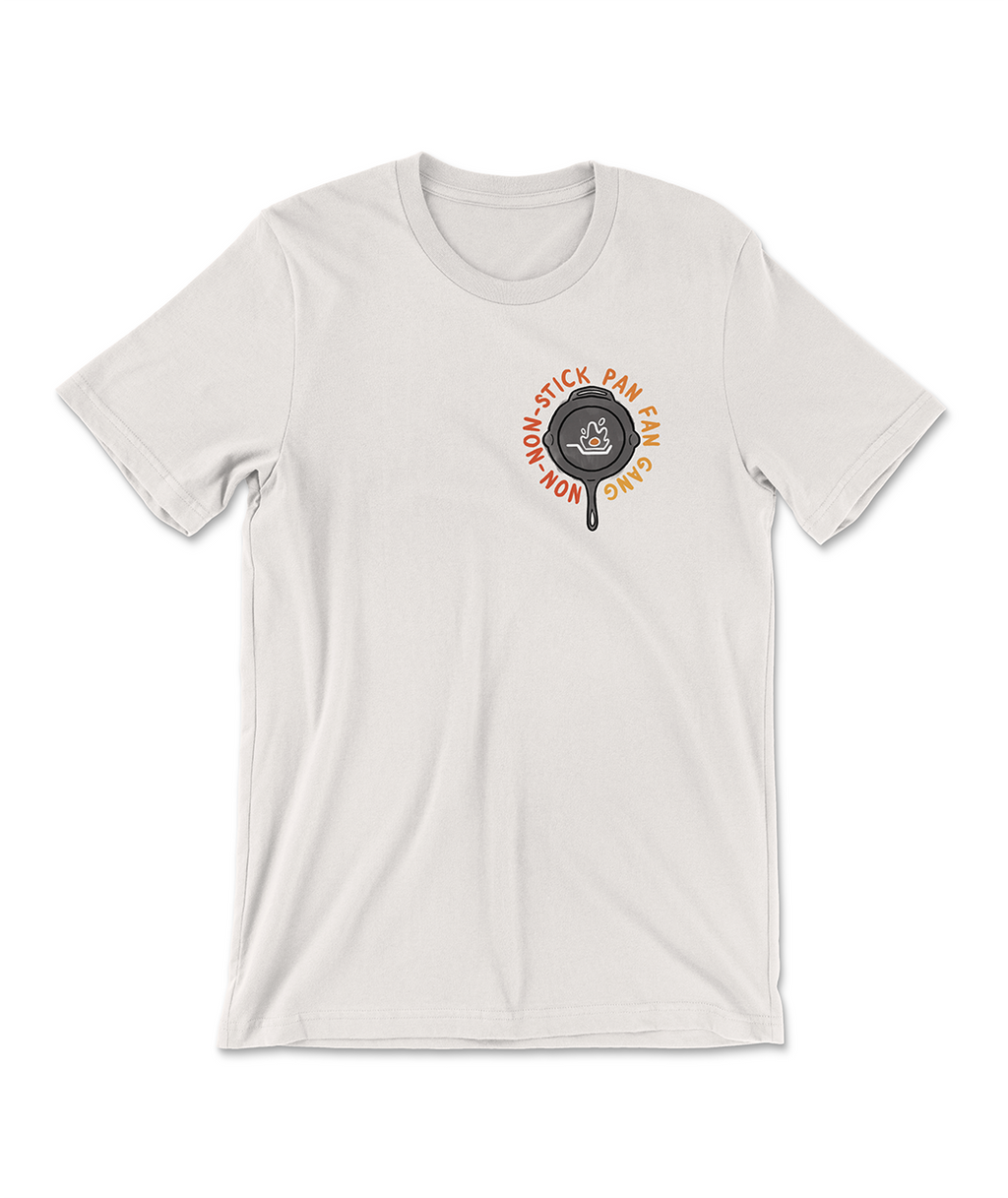 Non-Non-Stick Pan Fan Gang T-Shirt (Vintage White)