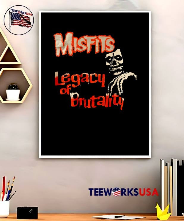 Misfits Legacy of Brutality Horror Punk Skull Band Music T-Shirt