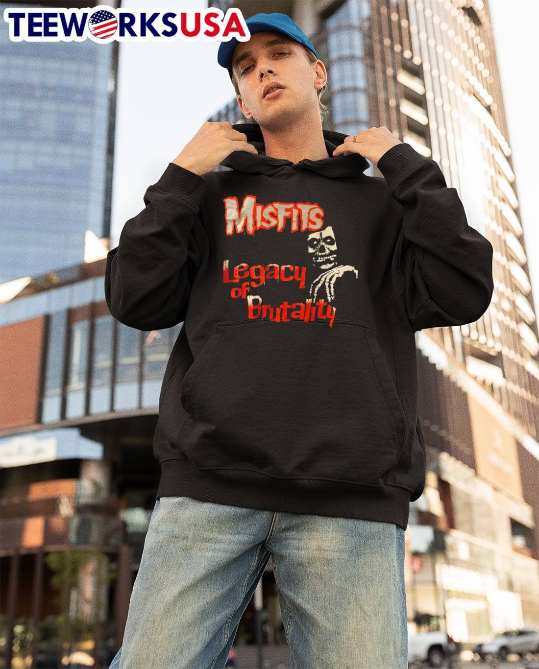 Misfits Legacy of Brutality Horror Punk Skull Band Music T-Shirt