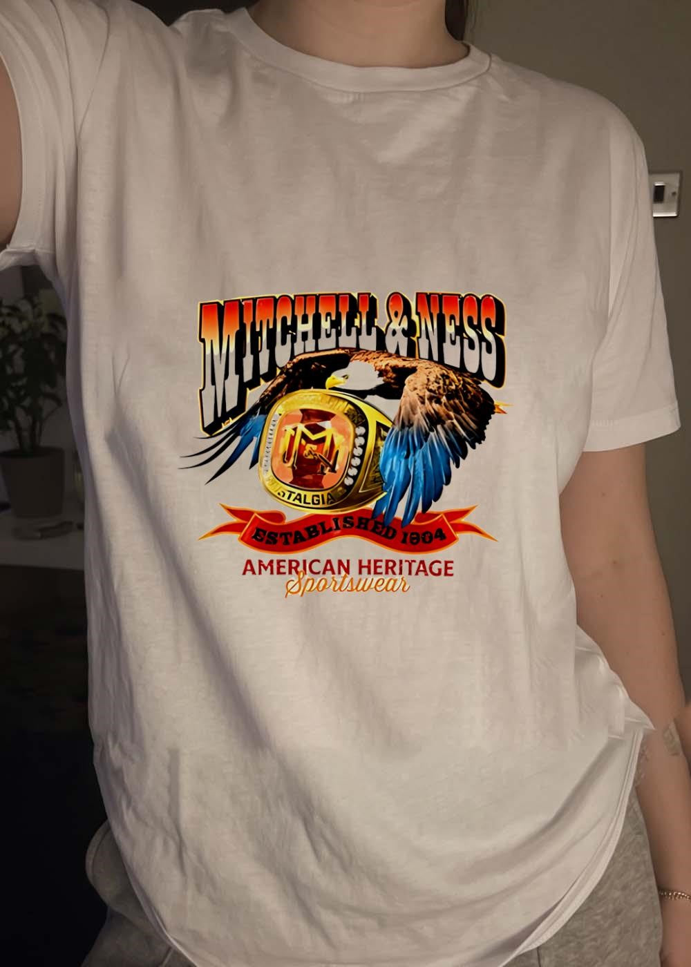 Mitchell & Ness American Heritage Sportswear Eagle Ring T-Shirt