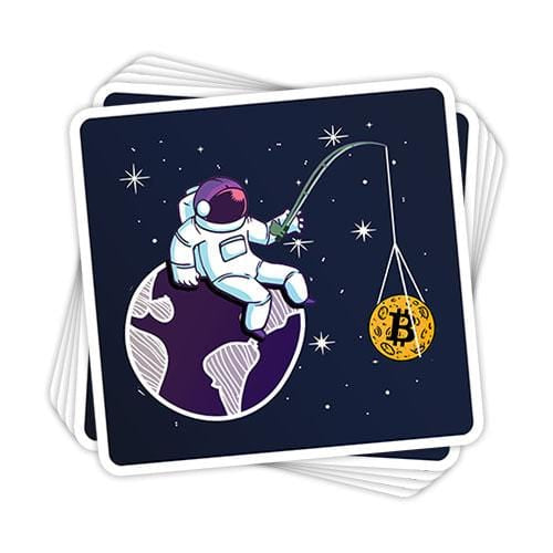 Bitcoin Astronaut Vinyl Sticker