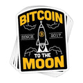 Bitcoin To The Moon Vinyl Sticker