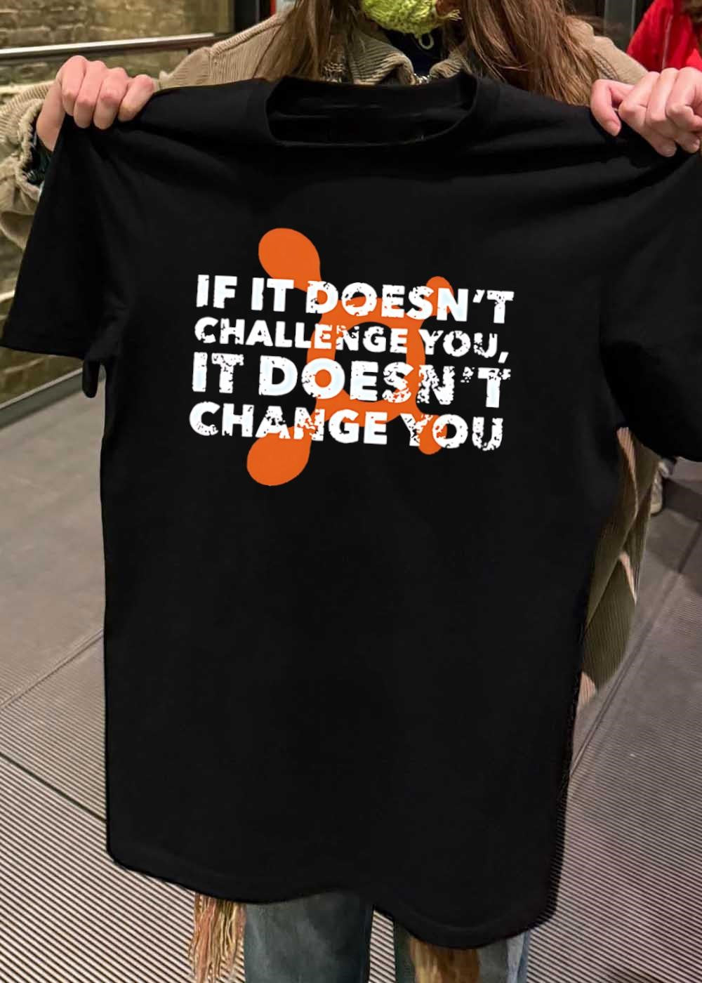 Motivational Quote Fitness Graphic If It Doesnt Challenge You Change You Shirt