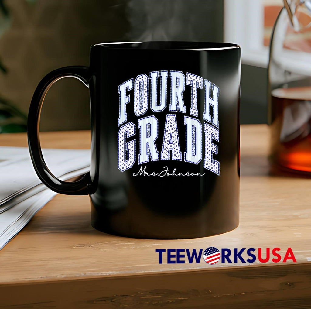 Mrs Johnson Fourth Grade Teacher Apparel shirt