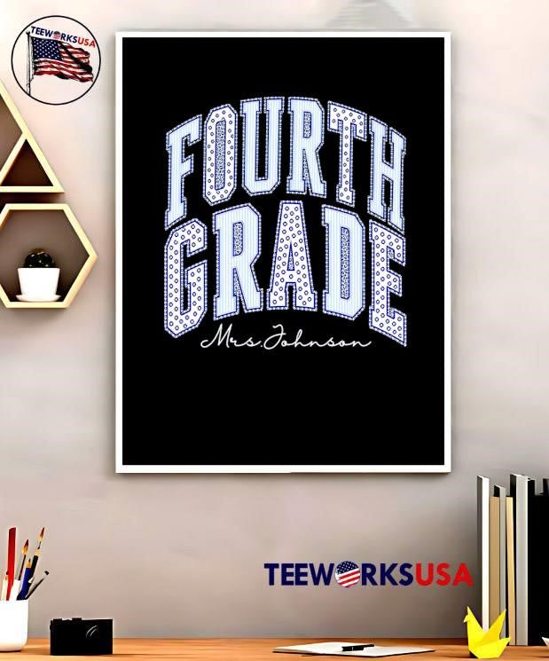 Mrs Johnson Fourth Grade Teacher Apparel shirt