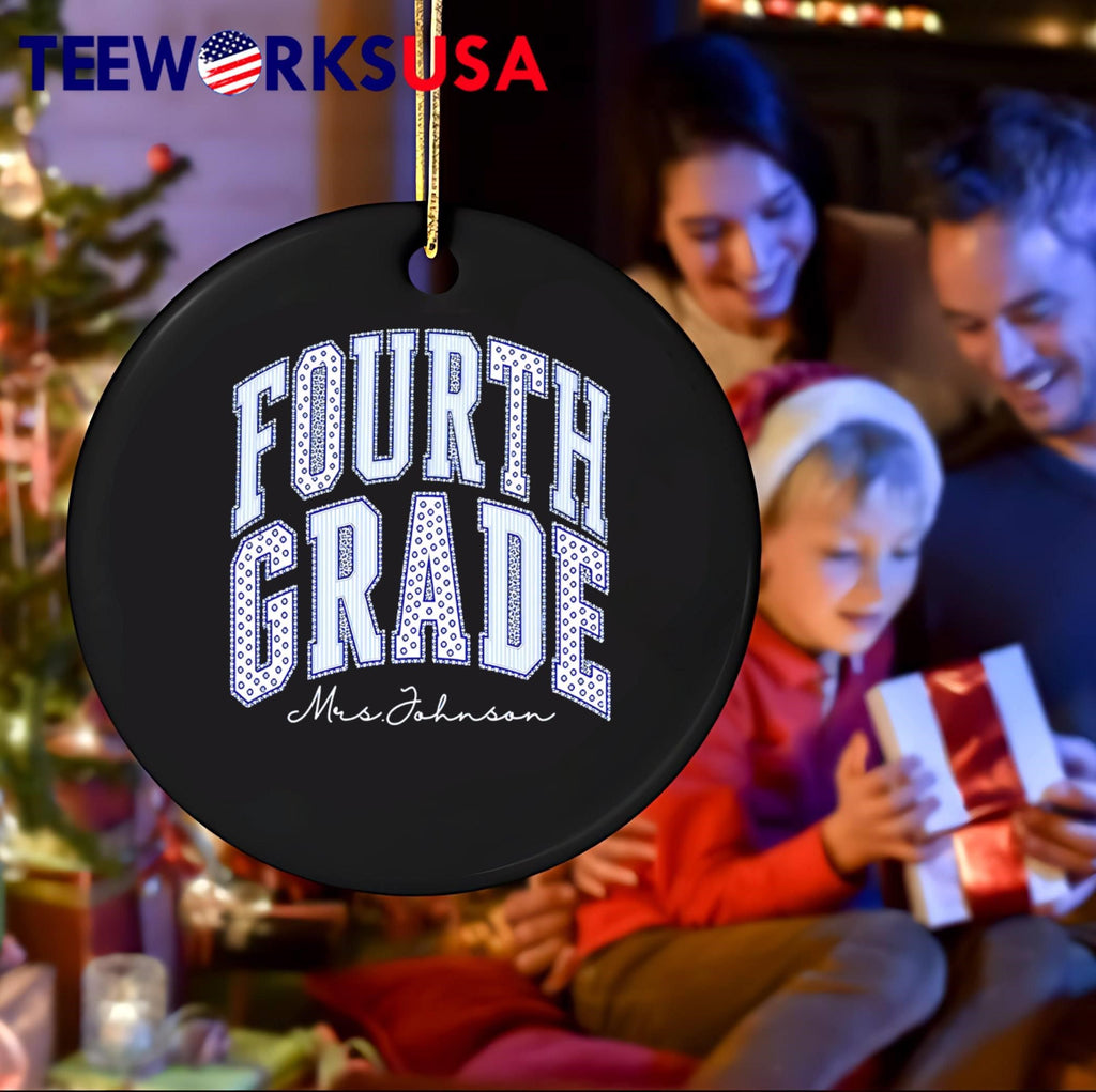 Mrs Johnson Fourth Grade Teacher Apparel shirt
