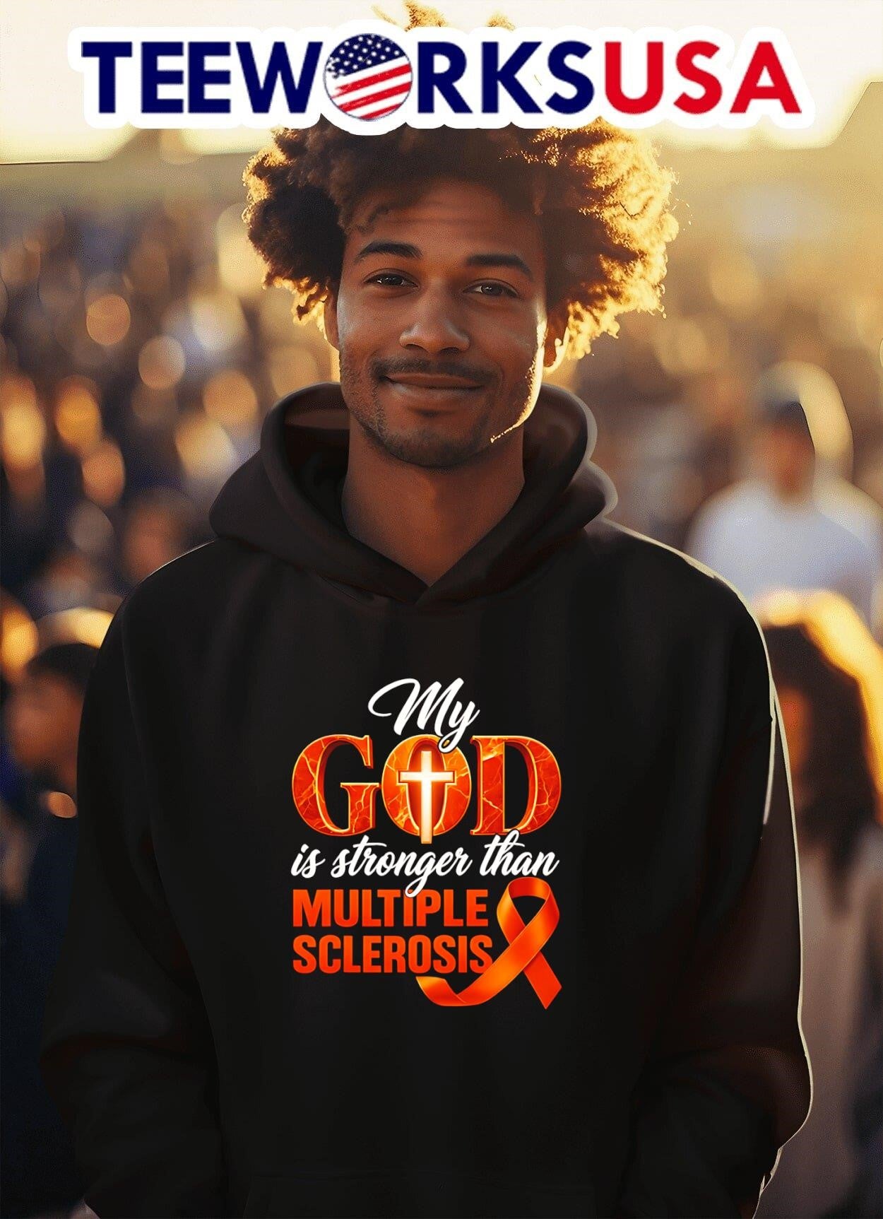 My God Is Stronger Than Multiple Sclerosis Awareness Shirt