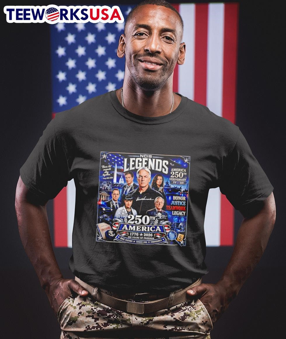 NCIS Legends Never Let Suspects Stay Together America 250Th Anniversary 1776 2026 Honor Justice Teamwork Legacy Shirt