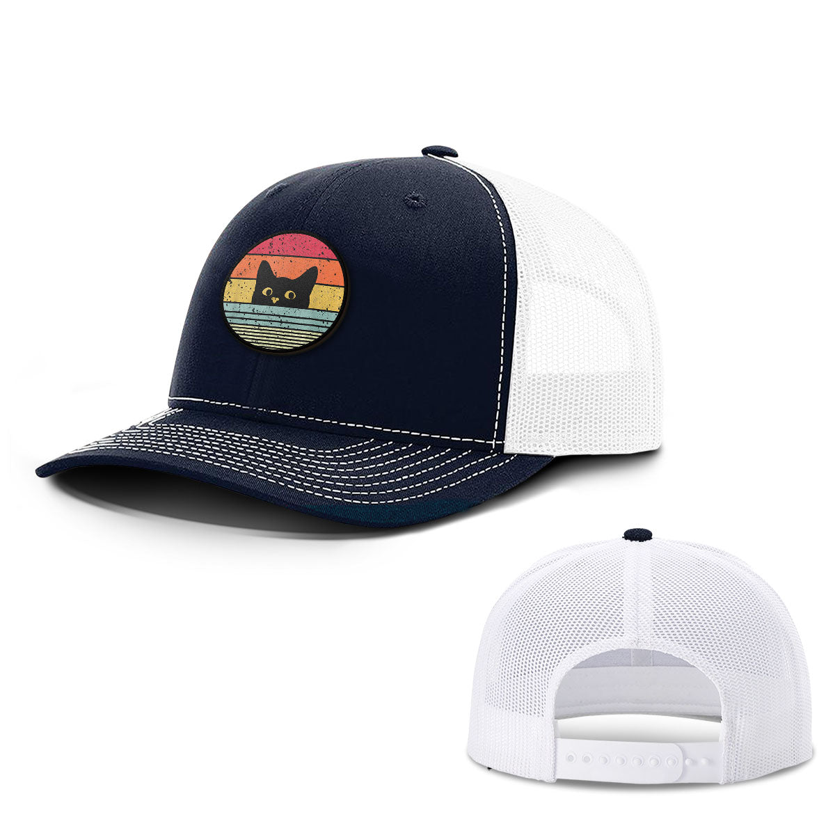 Retro Cat Patch Hats