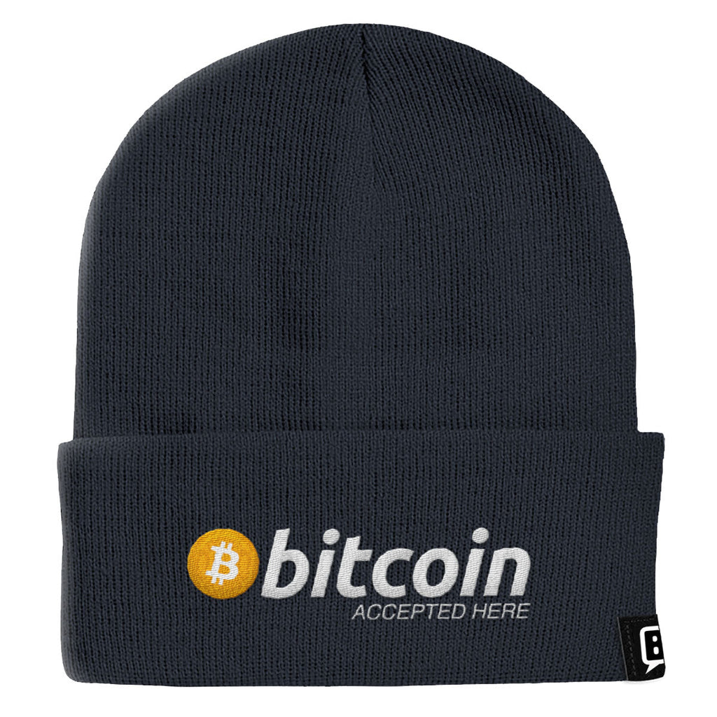 Bitcoin Accepted Here Beanies