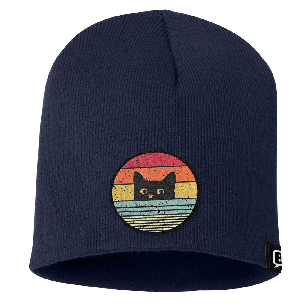 Retro Cat Patch Beanies