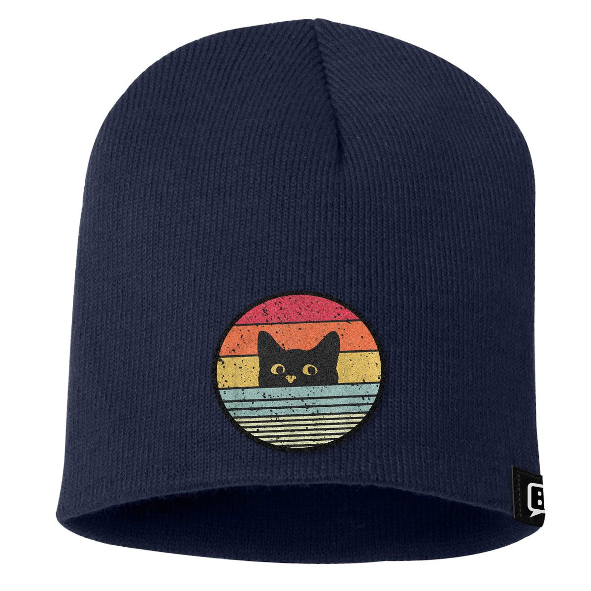 Retro Cat Patch Beanies