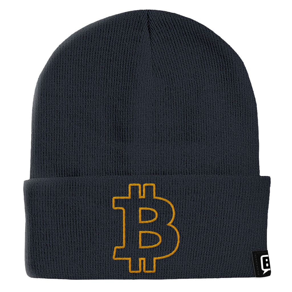 Bitcoin Outline Beanies