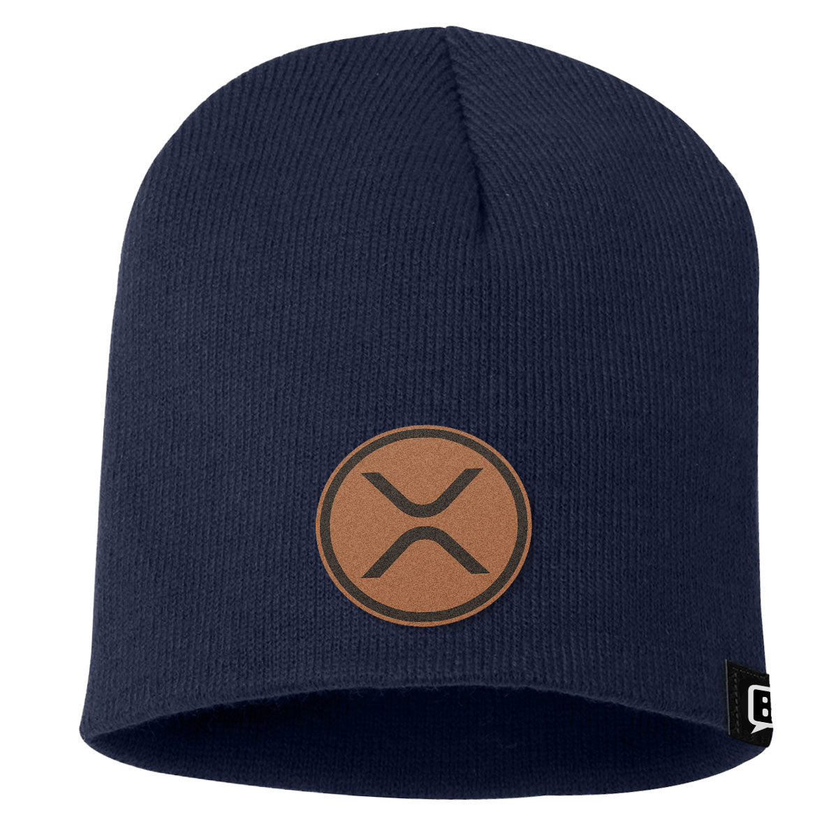 XRP Leather Patch Beanies