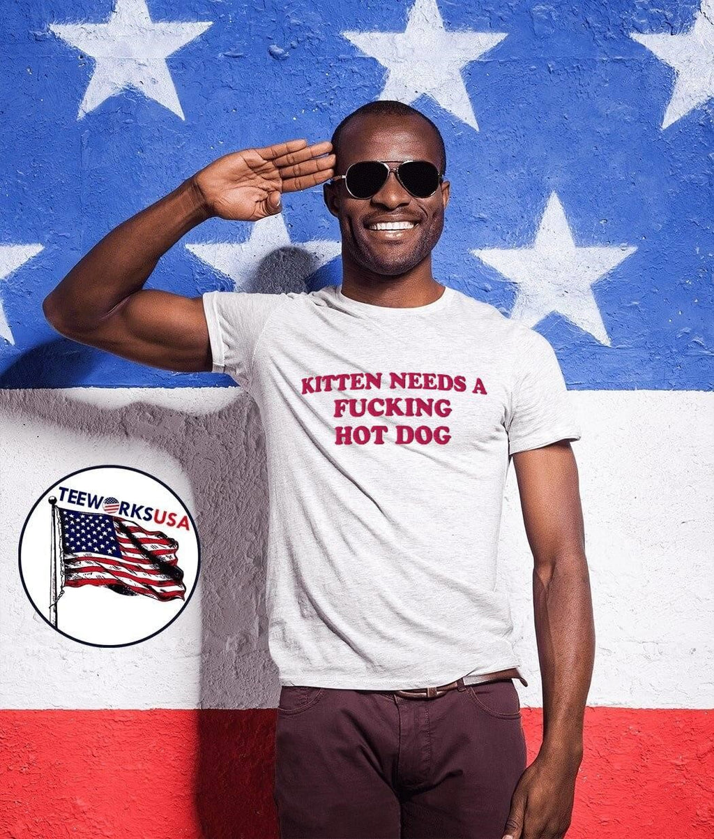 Needs a Fucking Hot Dog Kitten T-Shirt