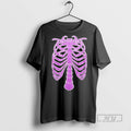 New Dominik Mysterio Purple Glow Skeleton Ribcage Ceramic Ceramic And Classic Dad Cap Tee Shirts