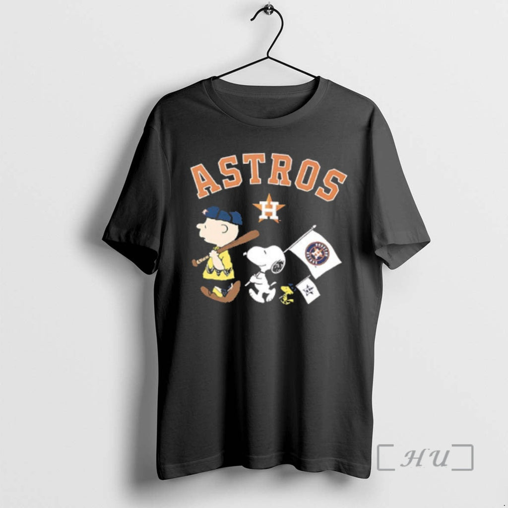 New Houston Astros X Peanuts Flag 2 Sided T-Shirts, Hoodie, Sweatshirt