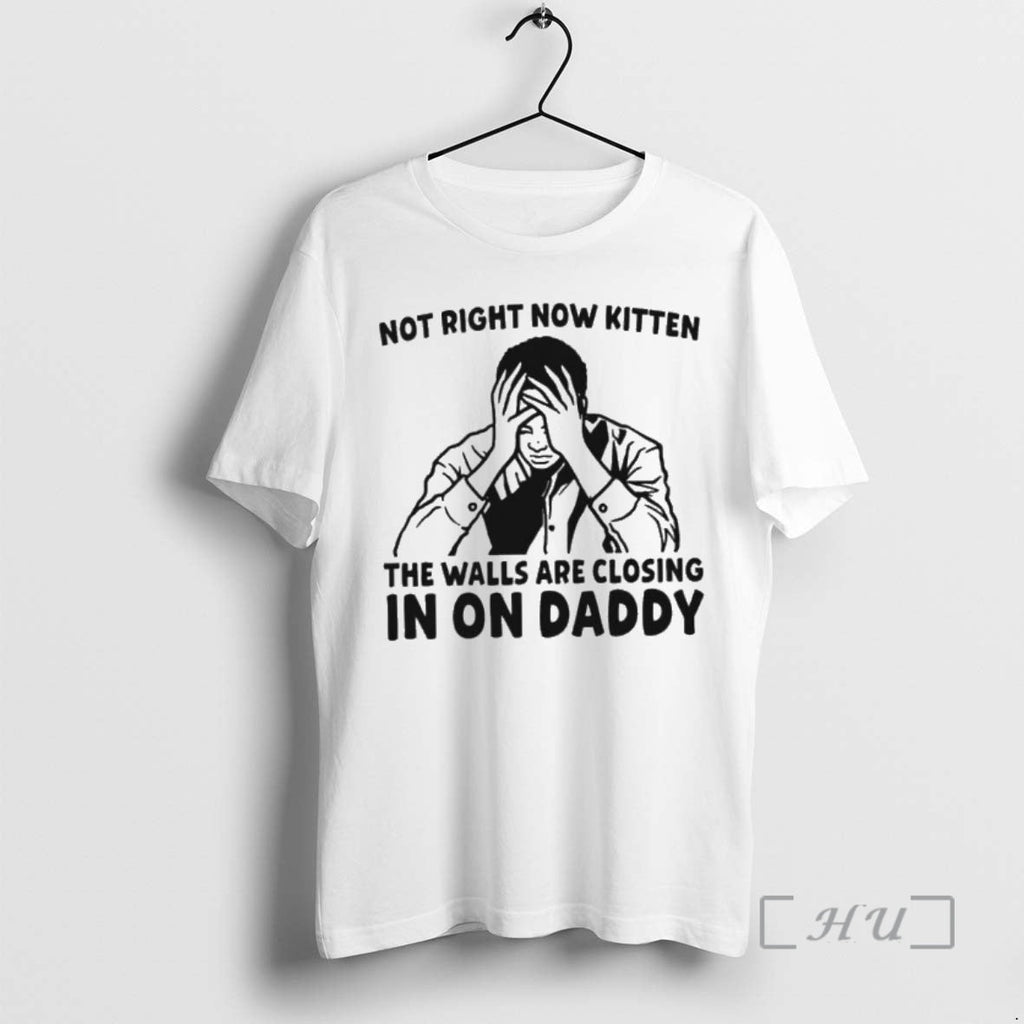 New Not Right Now Kitten Walls Are Closing Daddy 2026 T-Shirts, Hoodie, Sweatshirt