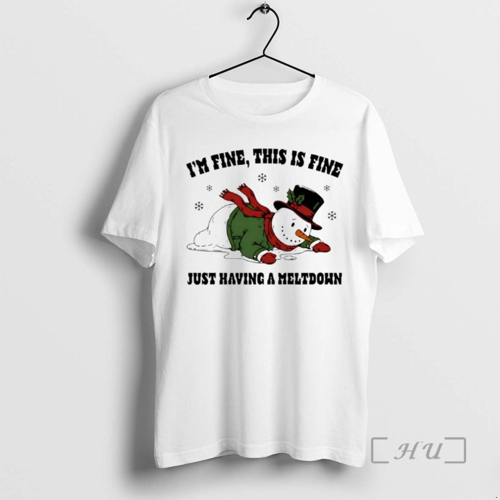 New Snowman Just Having Meltdown Ornaments T-Shirts, Hoodie, Sweatshirt