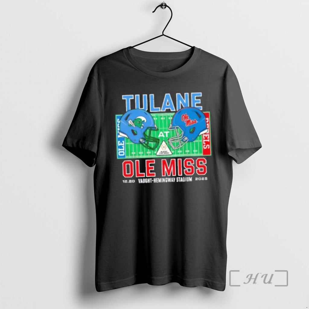 New Tulane Vs Ole Miss 2025 College Football Helmets Playoff T-Shirts, Hoodie, Sweatshirt