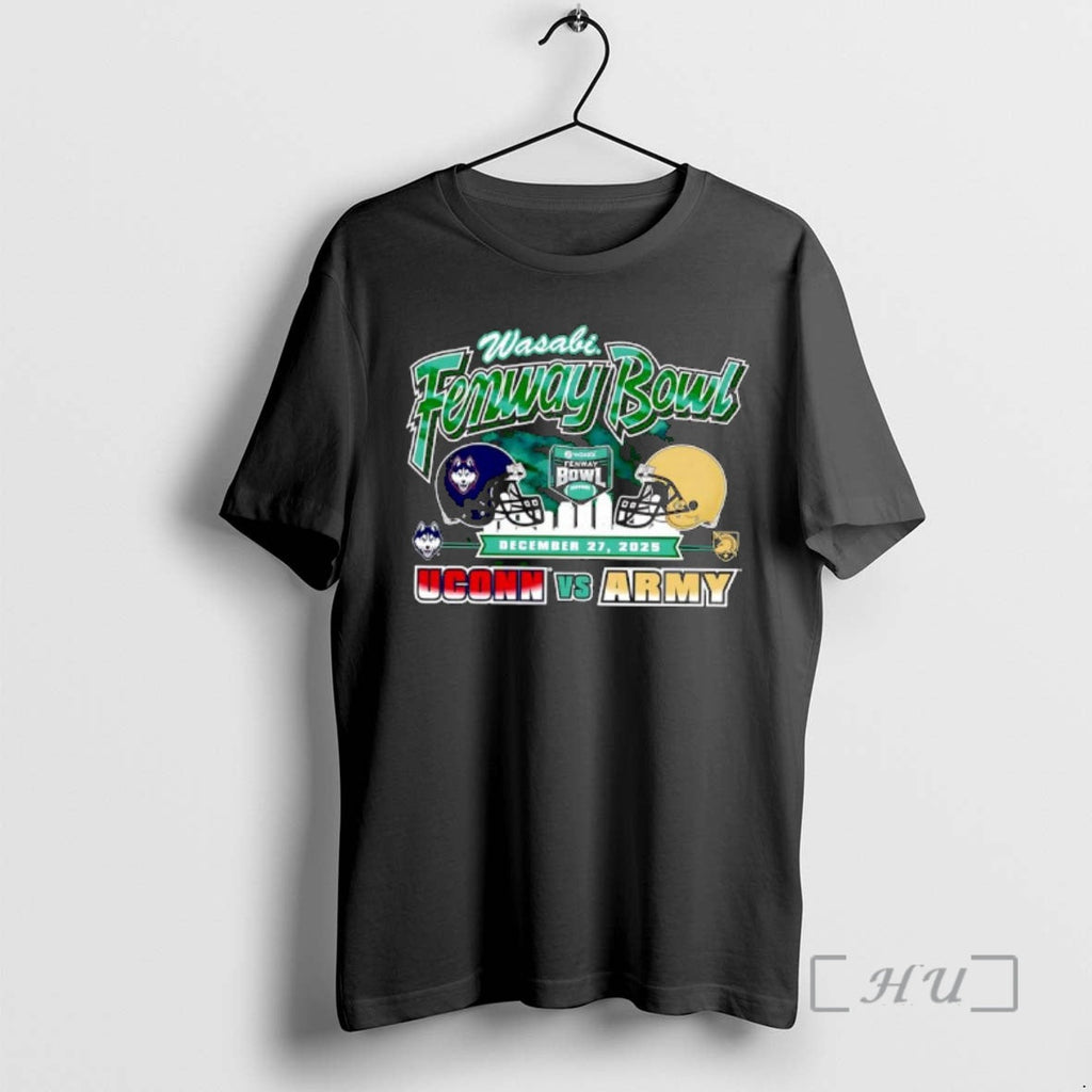 New Uconn Huskies Vs Army Black Knights 2025 Wasabi Fenway Bowl H2h Ornaments T-Shirts, Hoodie, Sweatshirt
